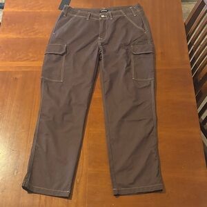 True Religion Men's Dark Brown Cargo Pants